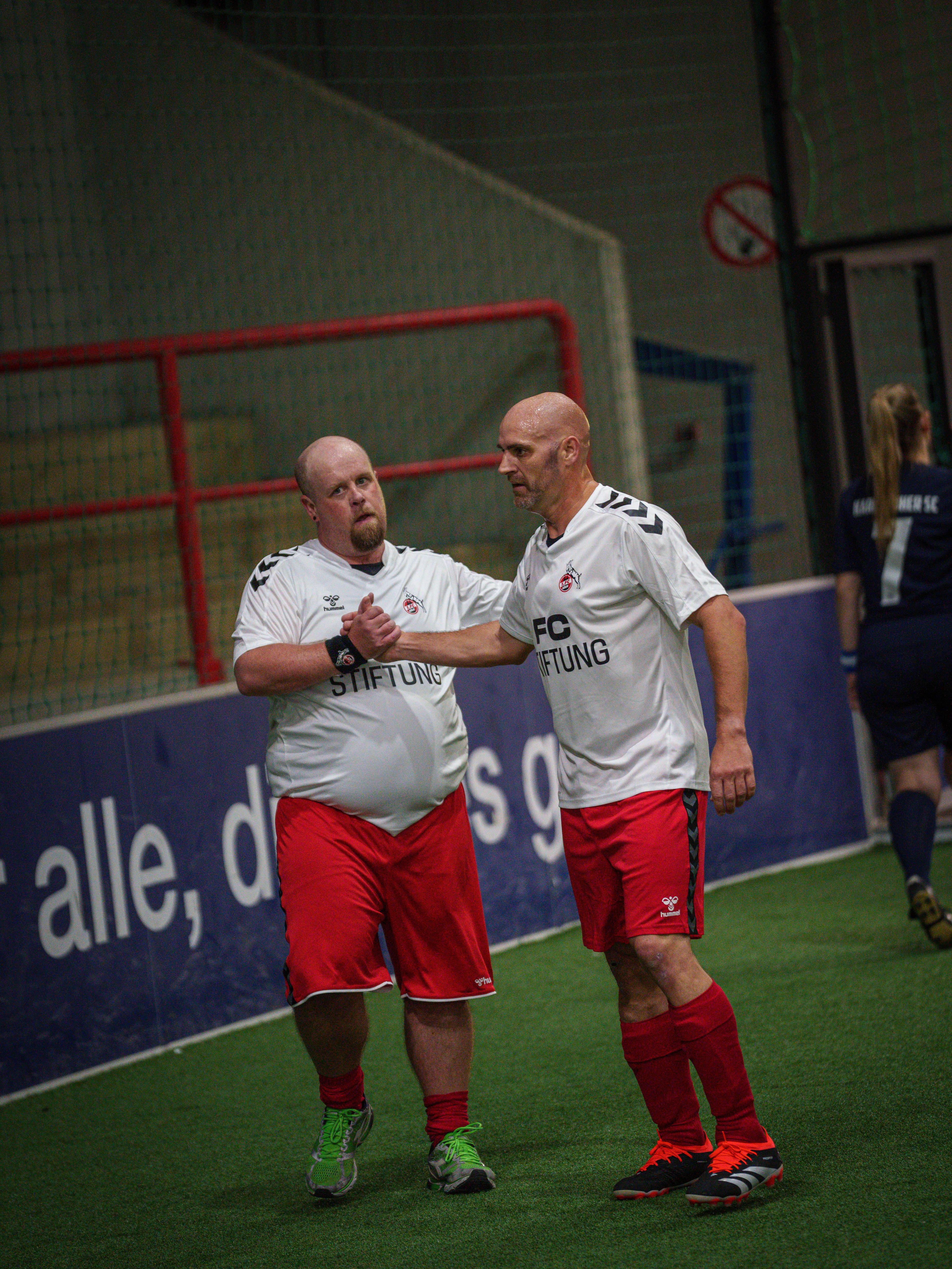 Fußballfans im Training